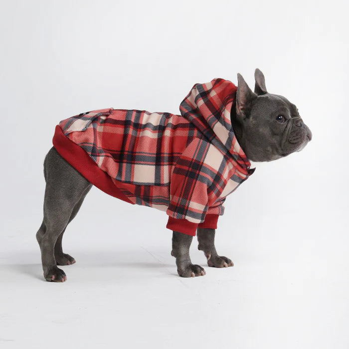 
                  
                    Red Plaid Dog Hoodie
                  
                