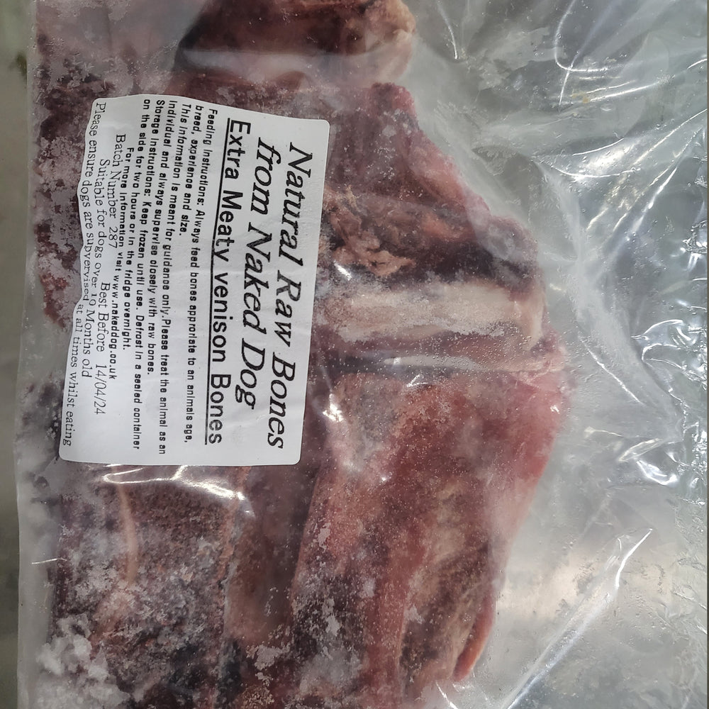 Naked Venison Meaty Neck Bone - 2 pack