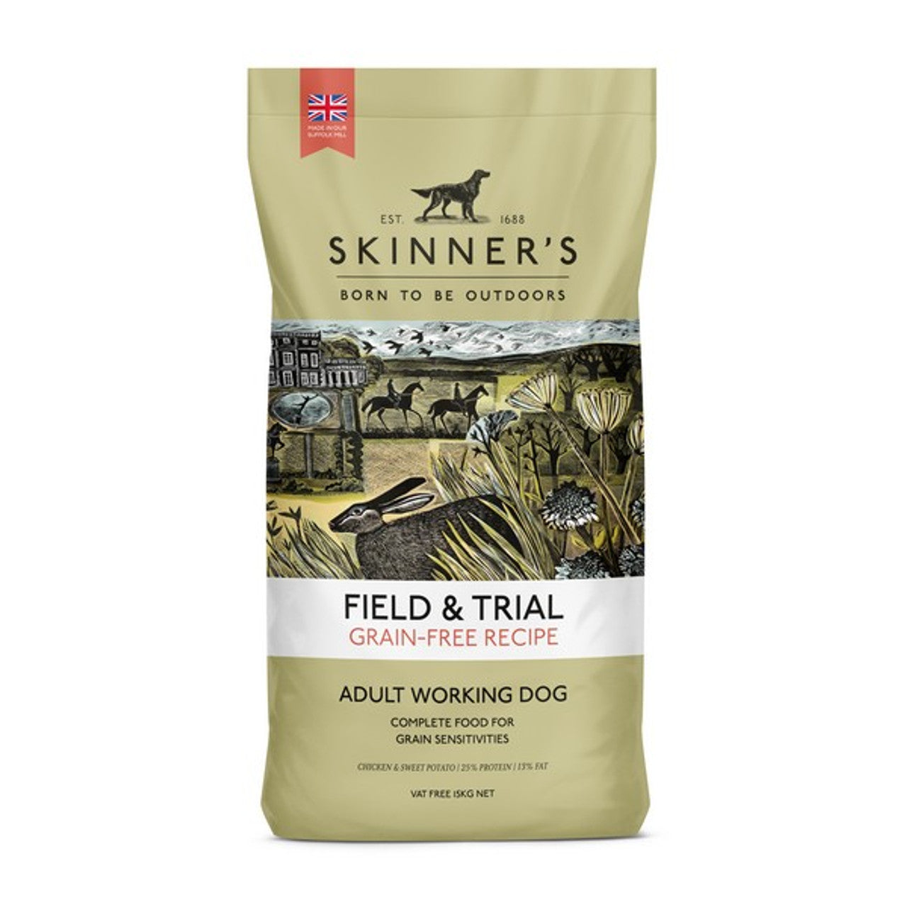Skinners Field and Trial Grain Free Chicken and Sweet Potato 15kg