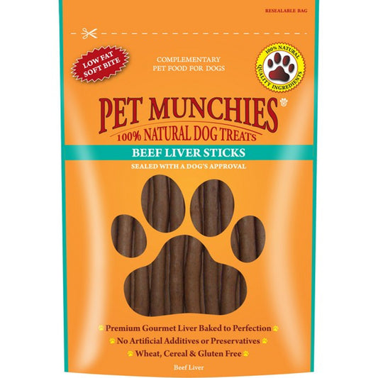 Pet Munchies Beef Liver Sticks 90g