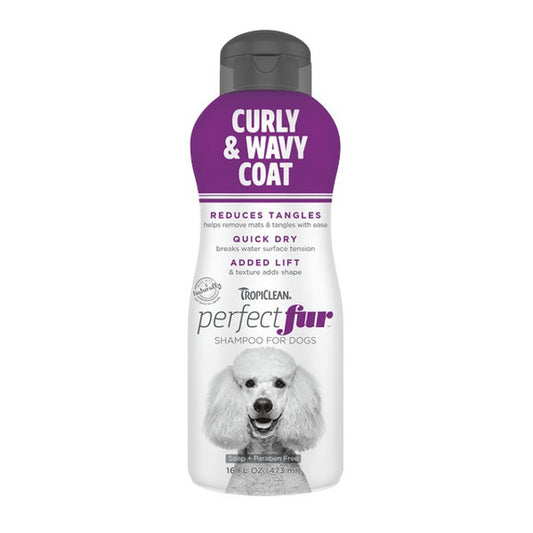TropiClean Perfect Fur Curly and Wavy Coat Shampoo