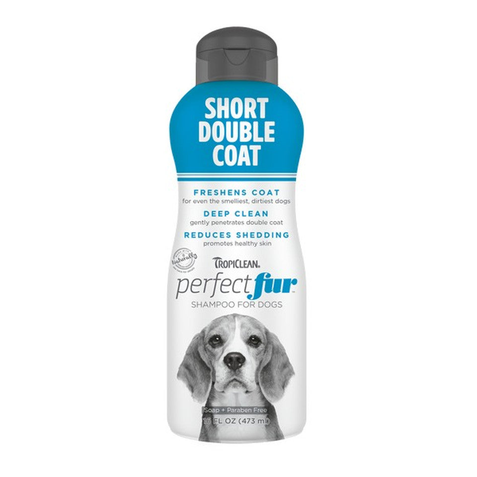 TropiClean Perfect Fur Short Double Coat Shampoo