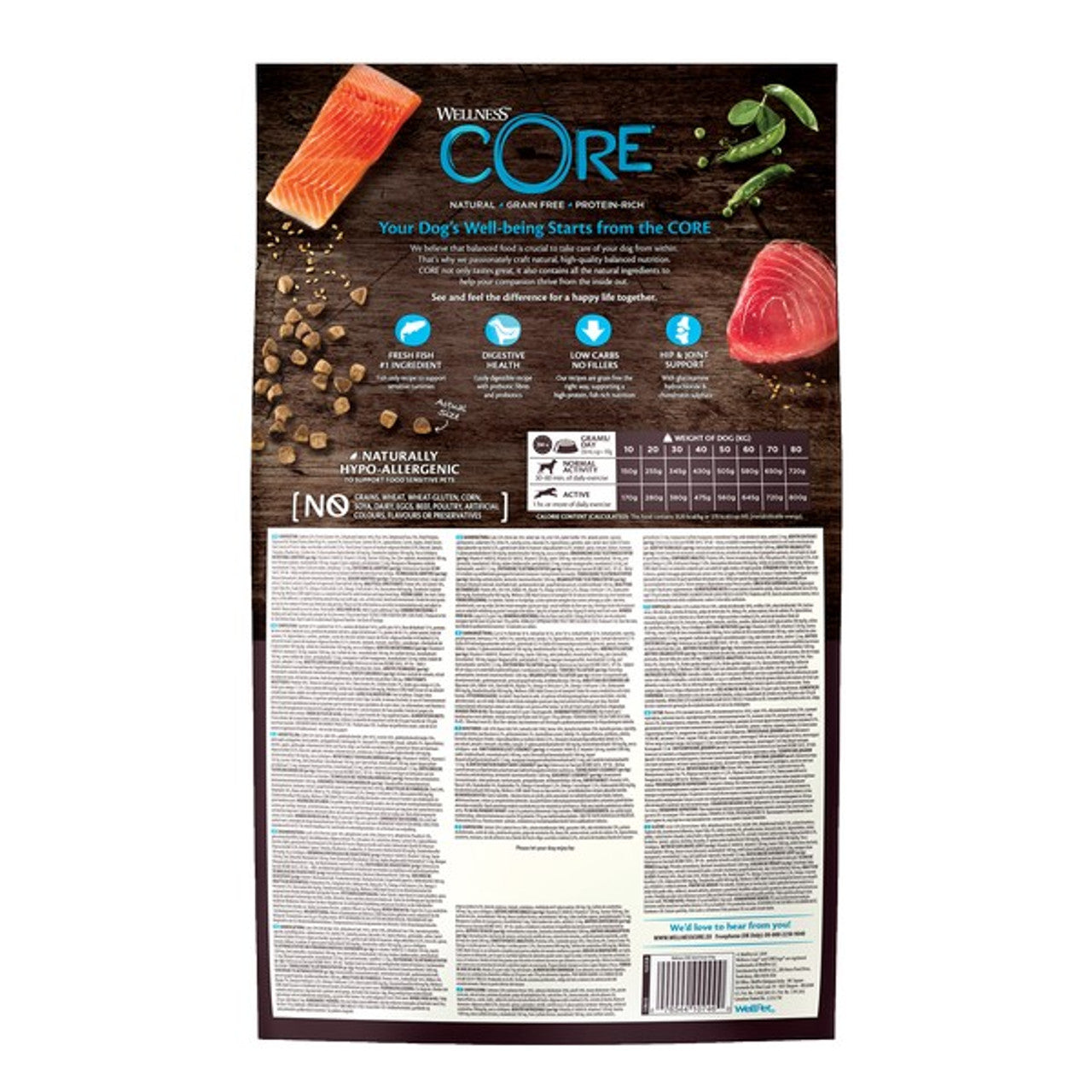 Wellness CORE Dog Dry Adult Ocean - Salmon with Tuna Recipe 10kg
