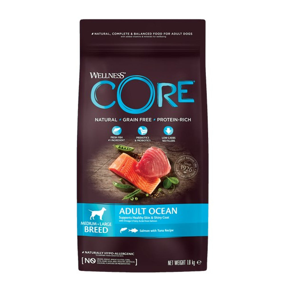 Wellness CORE Dog Dry Adult Ocean - Salmon with Tuna Recipe 1.8kg