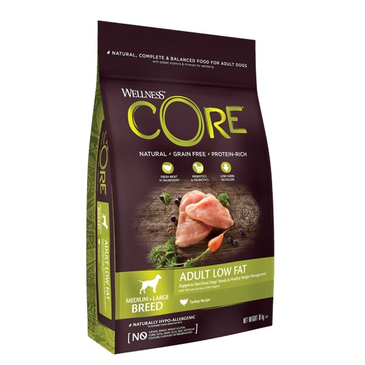 Wellness CORE Dog Dry Low Fat - Turkey Recipe 10kg