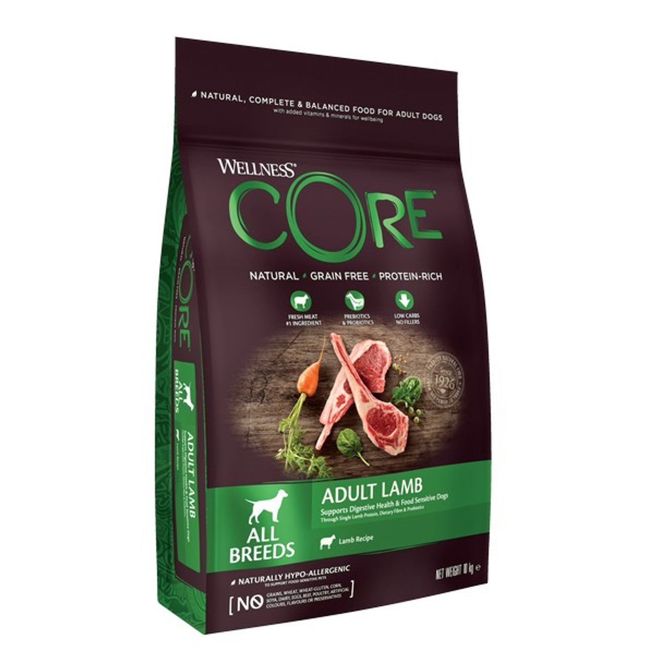 Wellness CORE Dog Dry Adult Lamb - Lamb Recipe 10kg