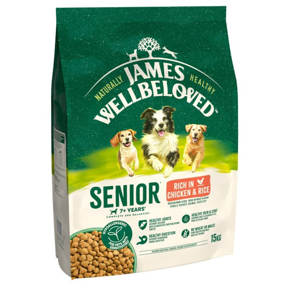 James Wellbeloved Dog Senior Chicken & Rice 15kg
