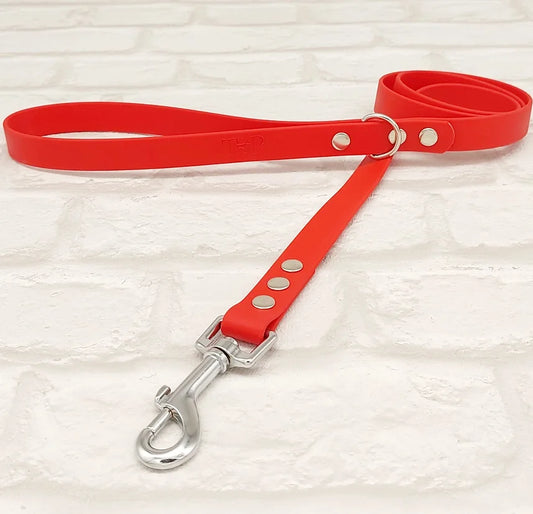 Waterproof BioThane  Dog Lead Set - Red Small