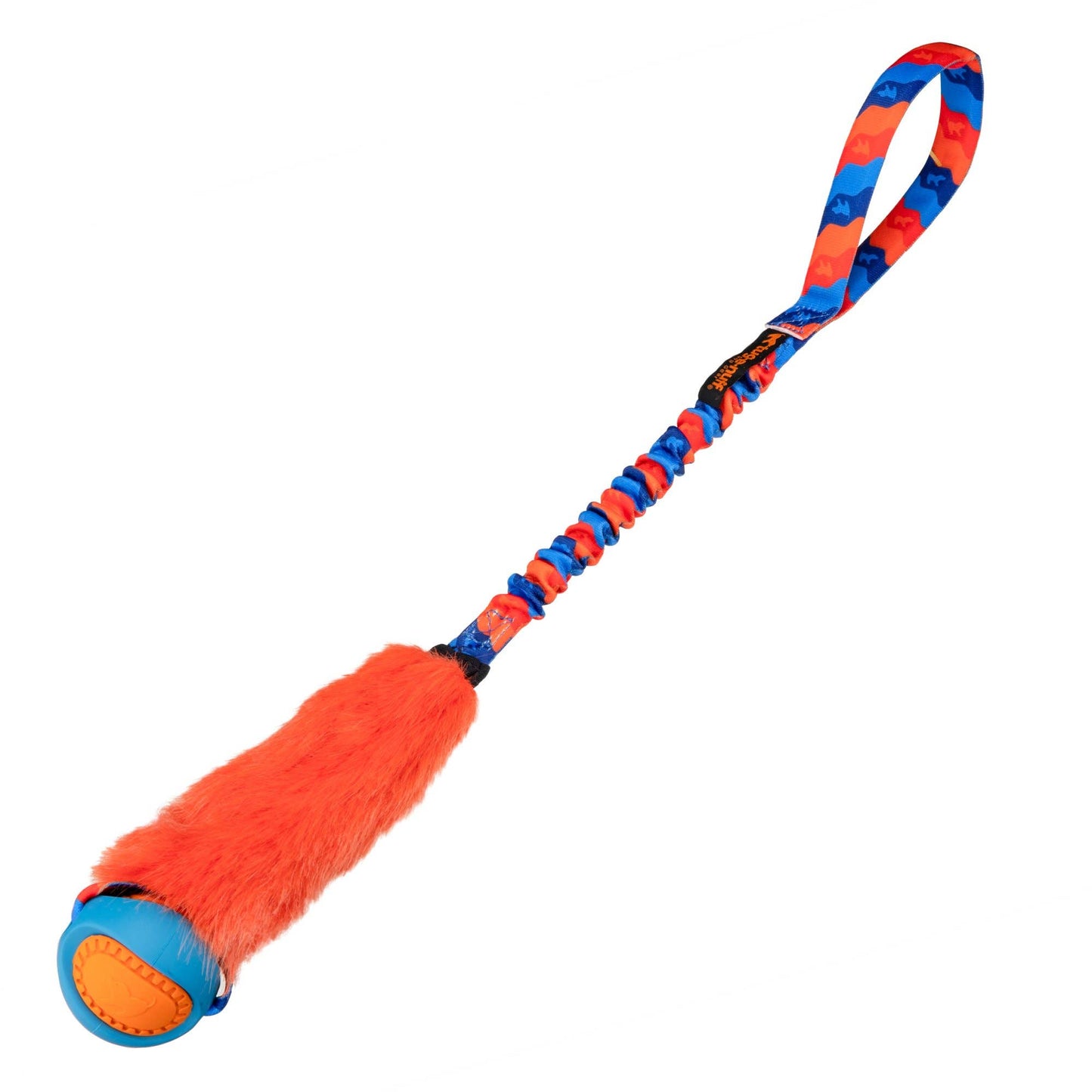 Fauxtastic PowerBall Bungee | Strong Dog Toys | Tug-E-Nuff: Purple Pattern