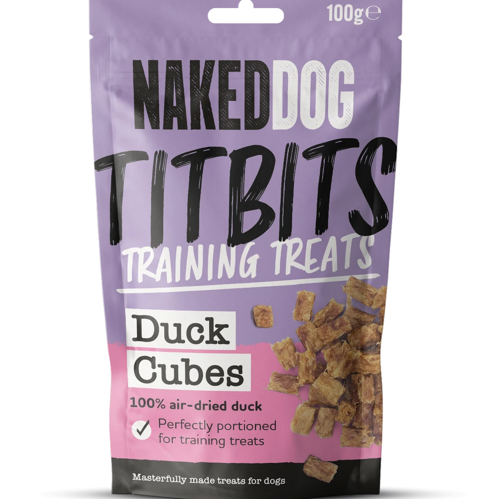 Naked Dog TITBITS training treats Duck 100g