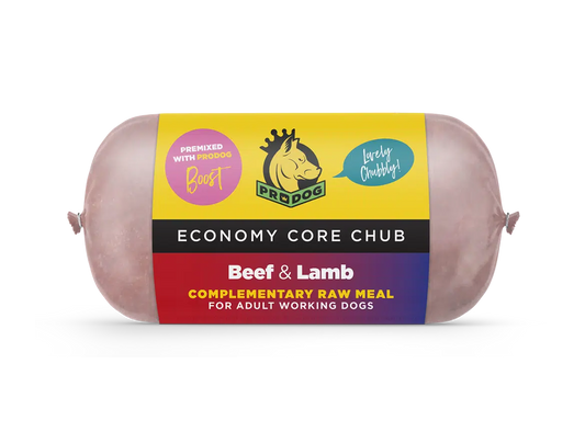 Prodog Beef & Lamb 80/10/10 Raw Dog Food Chub