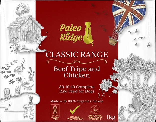 Paleo Ridge Classic Beef Tripe and Chicken 1kg