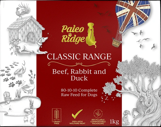 Paleo Ridge Classic Beef, Rabbit and Duck 1kg