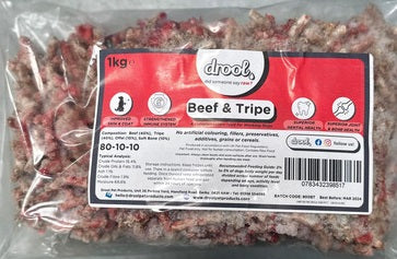 Drool Freeflow Beef and Tripe Mince 1kg