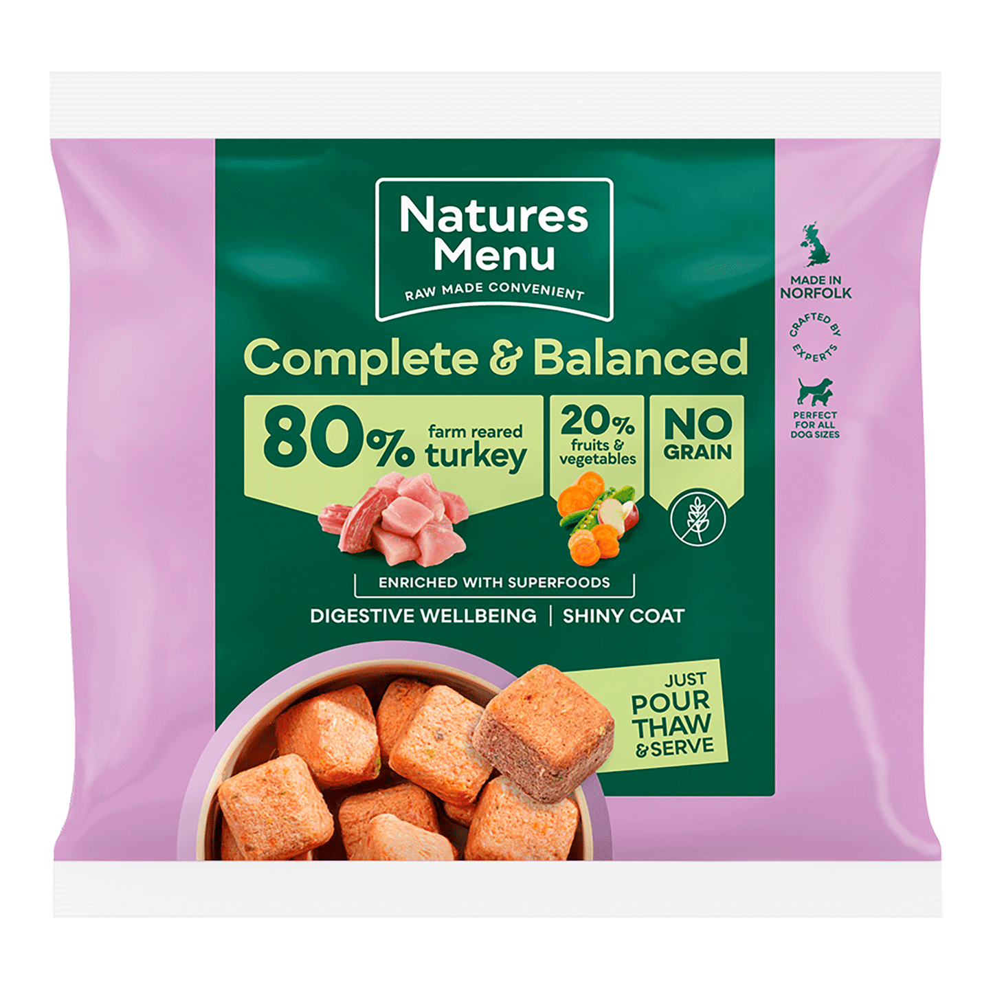 Natures Menu Turkey 80/20 1kg