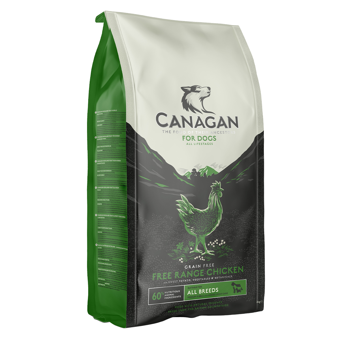 Canagan Free-Range Chicken For Dogs 2kg Award winning pet food