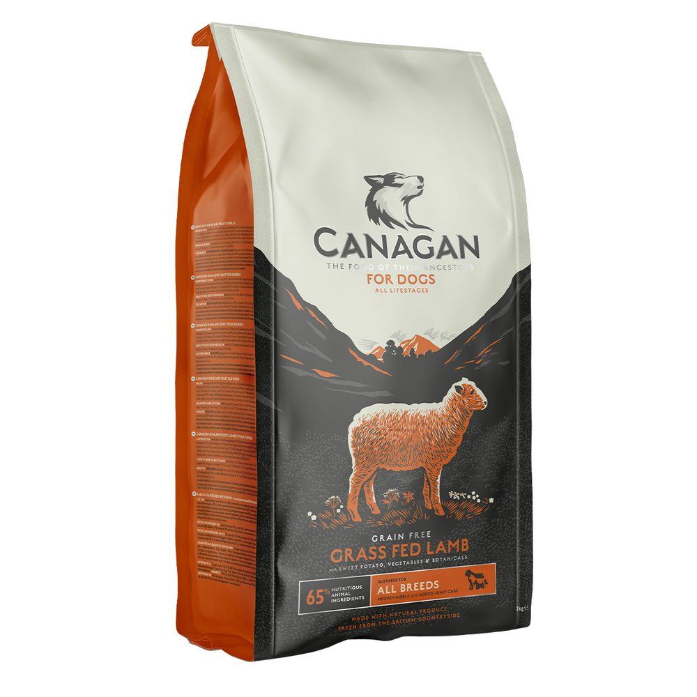 Canagan Grass Fed Lamb For Dogs  2kg Award winning pet food