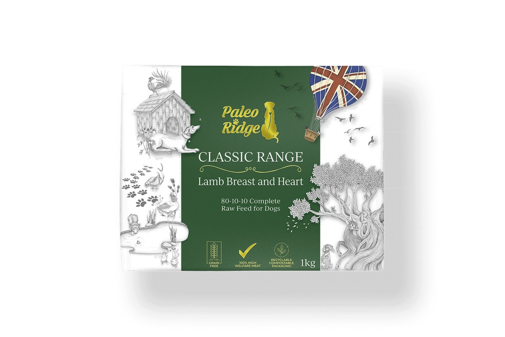 Paleo Ridge Classic Lamb Breast and Heart (1kg)