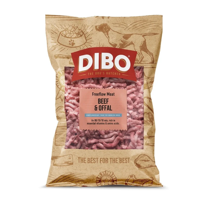 Dibo Beef & Offal Freeflow Mince  (Previously Pegasus Raw Free Flow Beef Mince 1kg)
