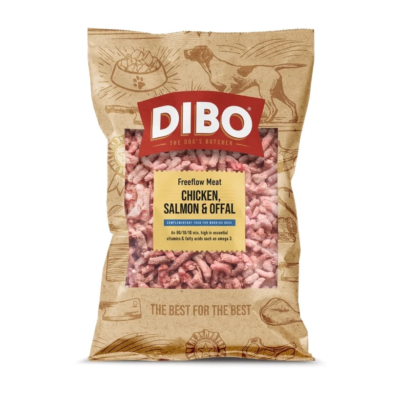 Dibo Chicken Salmon & Offal Freeflow Mince  (Previously Pegasus Raw Free Flow Chicken & Salmon Mince 1kg)