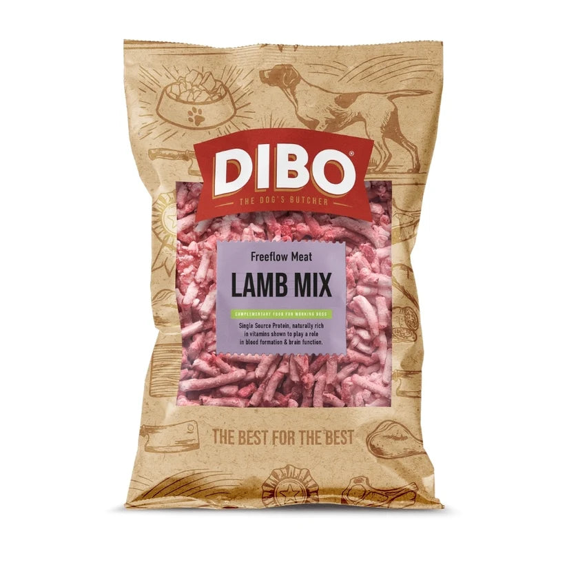 Dibo Lamb Mix Freeflow Mince (Previously Pegasus Raw Free Flow Lamb mince 1kg)