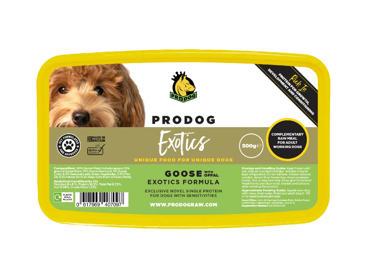 Prodog Goose with Offal Raw Dog Food Meal