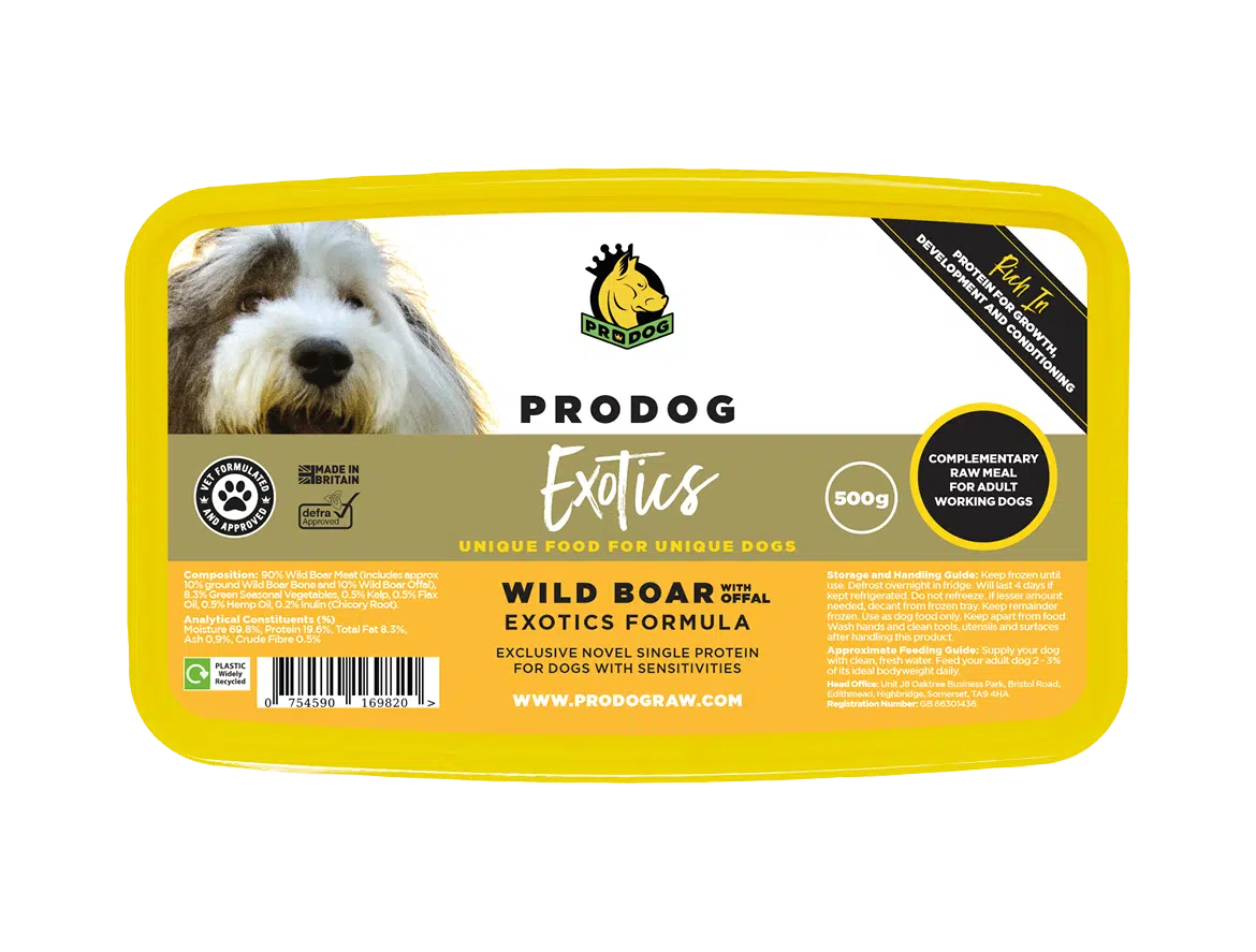 Prodog Wild Boar with Offal Raw Dog Food Meal