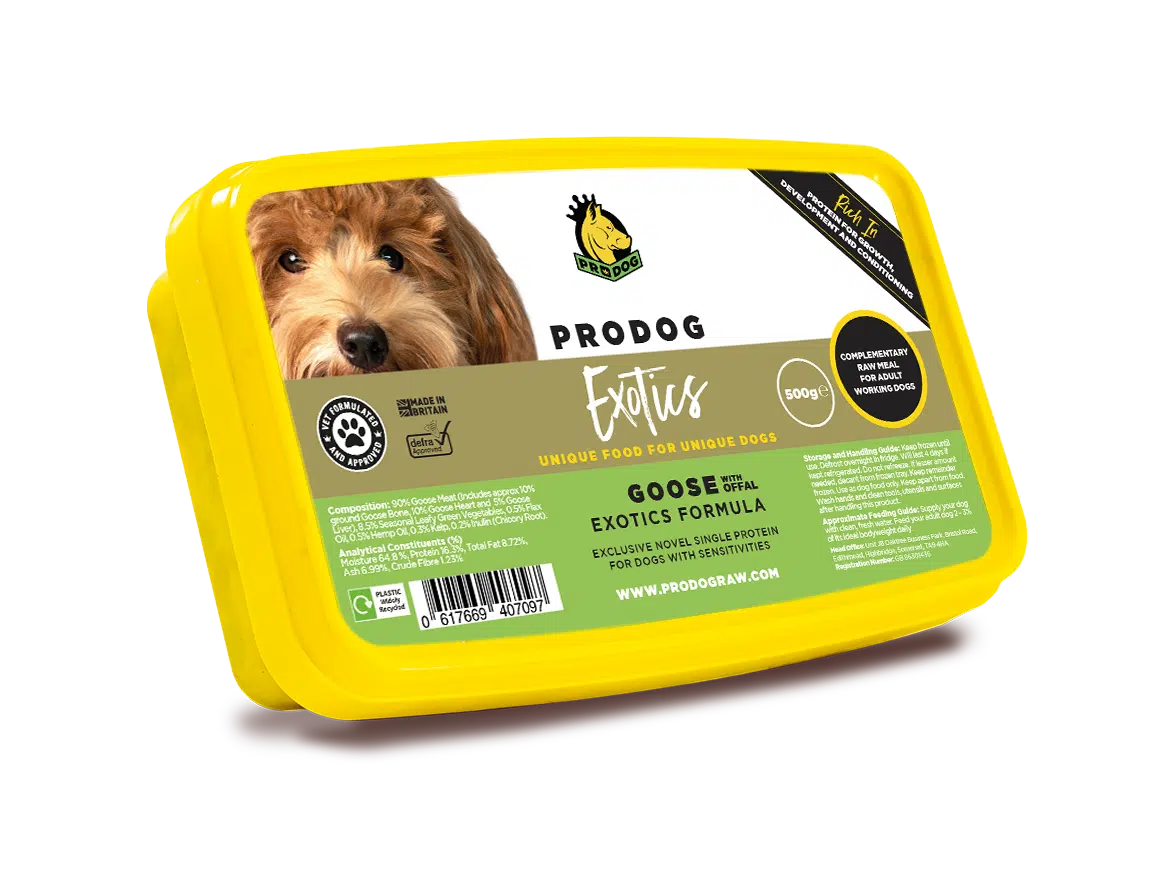 Prodog Goose with Offal Raw Dog Food Meal