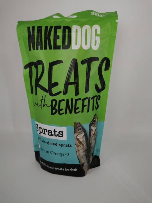 Naked Dog TREATS WITH BENEFITS 100g - Sprats