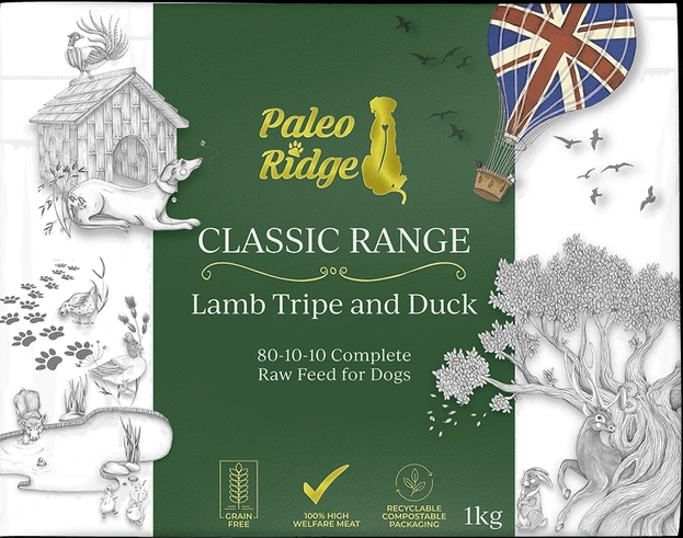 Paleo Ridge Classic Lamb Tripe and Duck 1kg