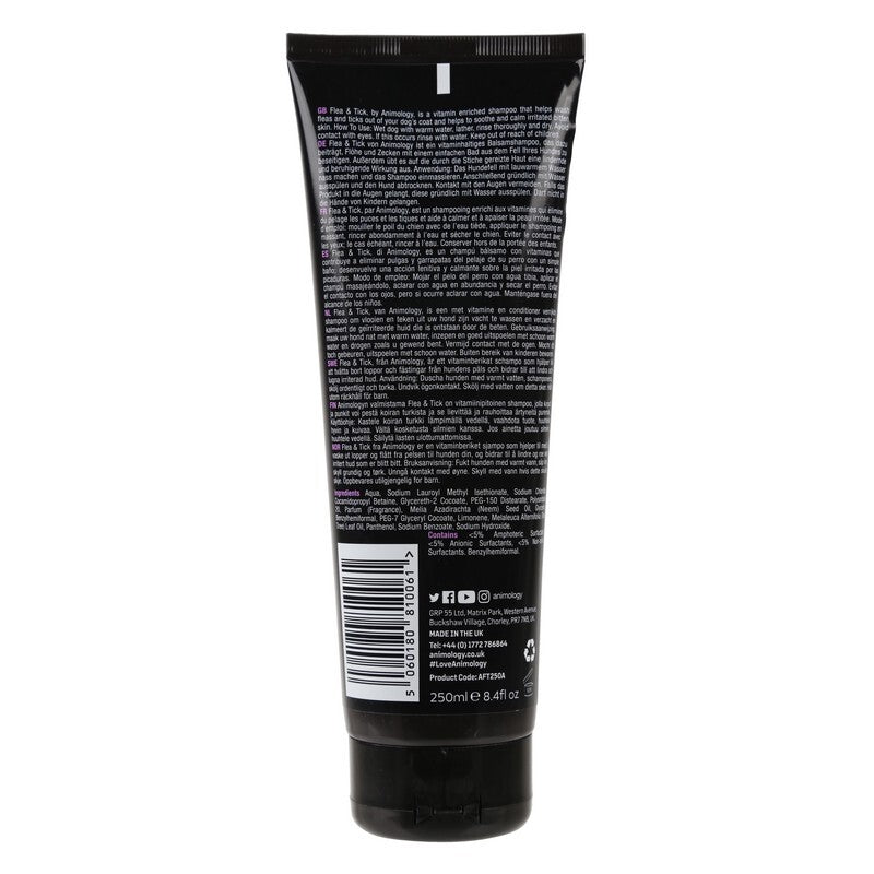 Animology Flea & Tick Dog Shampoo 250ml