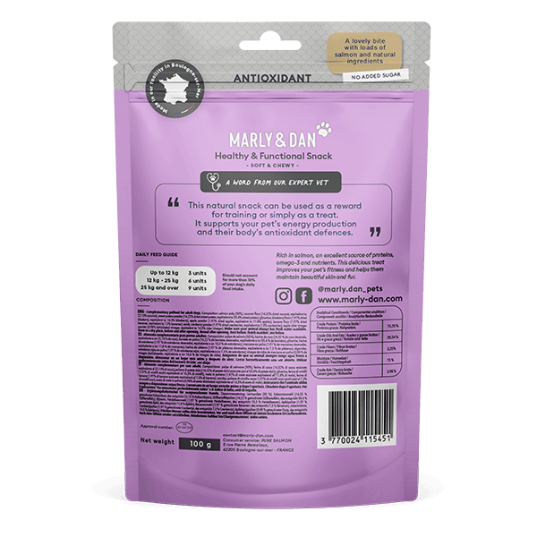 Marly and Dan Soft and Chewy dog bites Antioxidant 100g