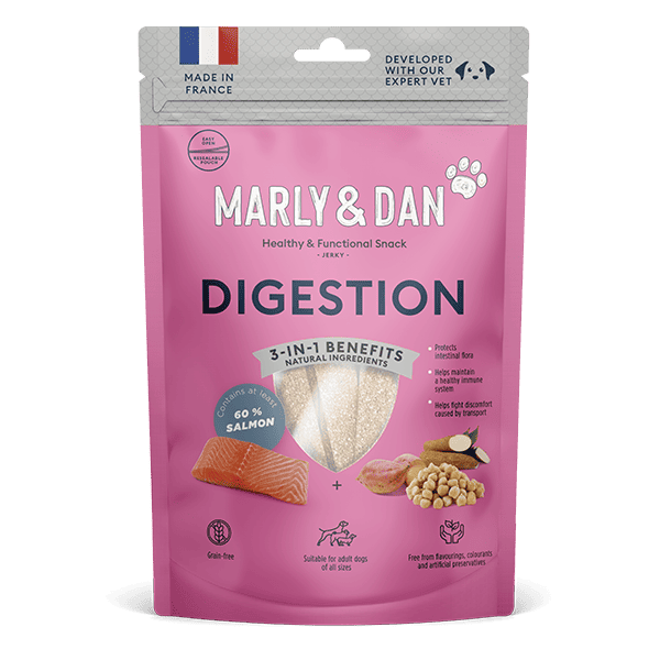 Marly and Dan Jerky Dog Chews for Digestion 80g
