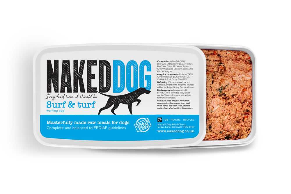 Naked Pup Surf & turf 2 x 500g