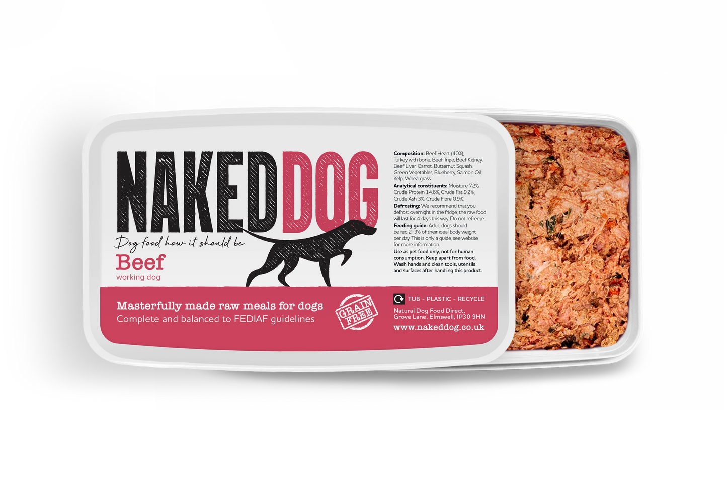 Naked Dog Original Beef 2 x 500g