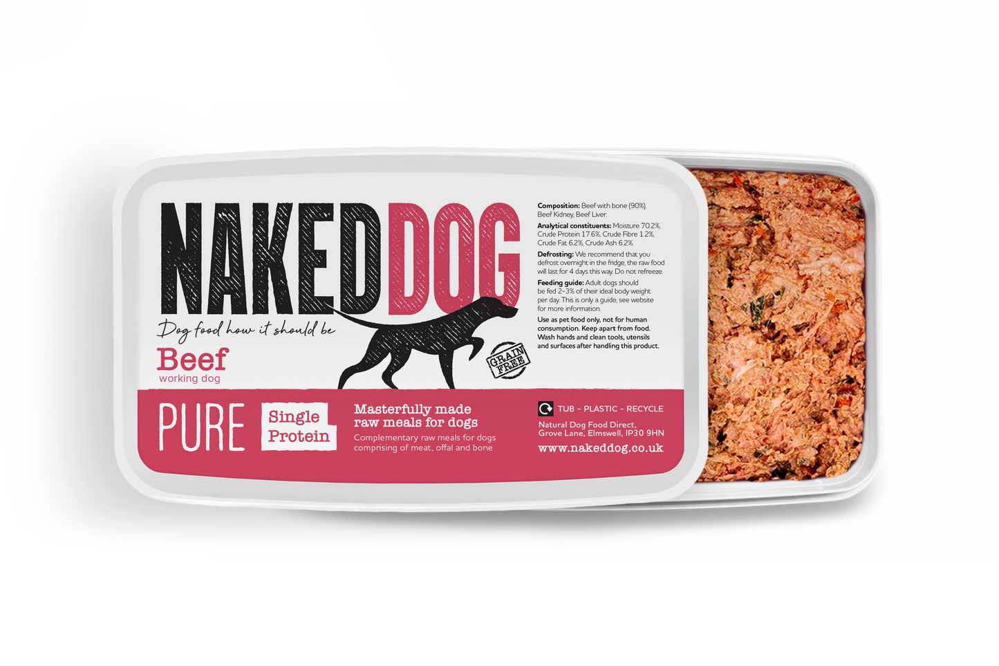 Naked Dog Pure  Beef 2x500g