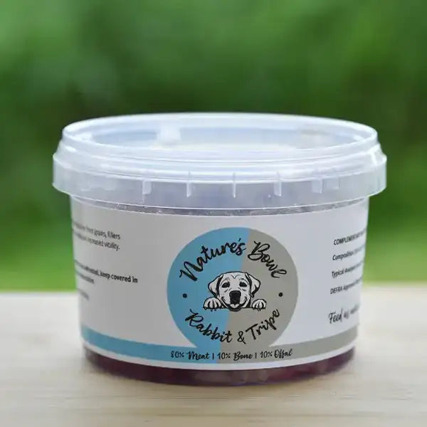 Nature’s Bowl Rabbit & Tripe 80:10:10 500g