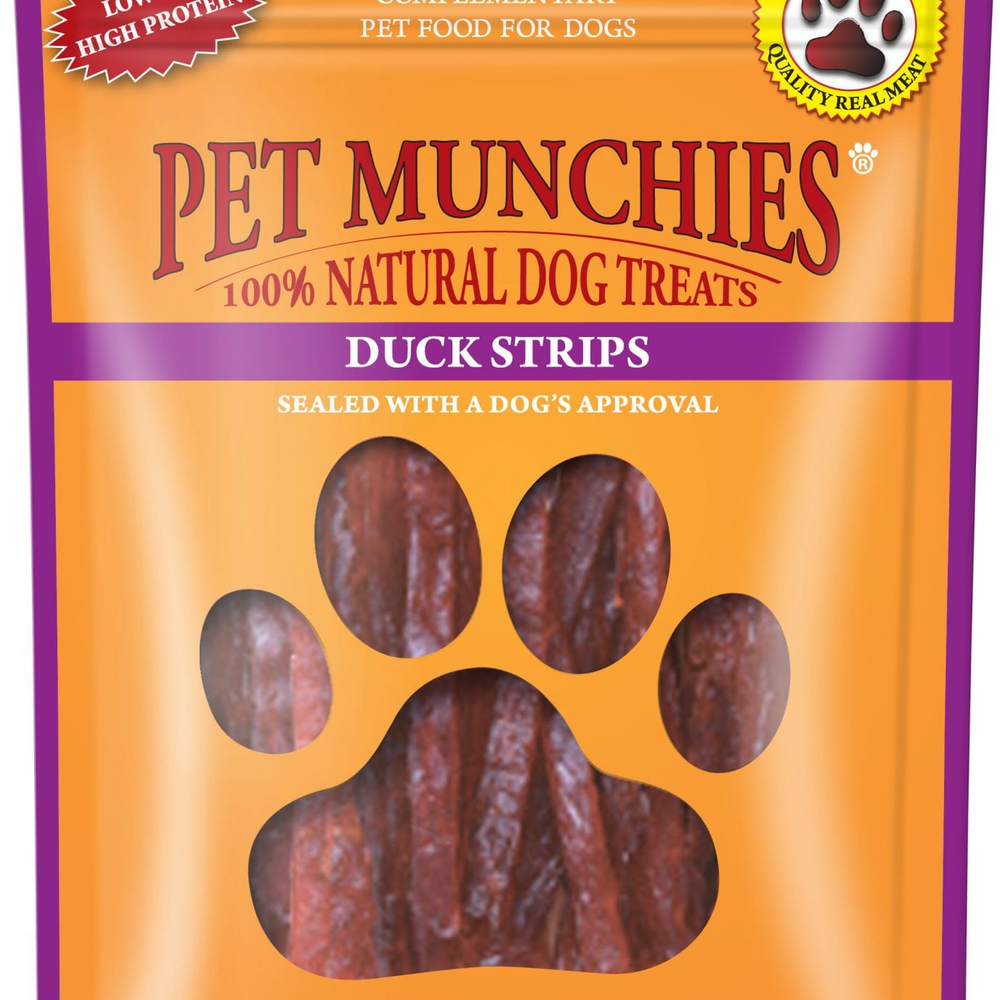 Pet Munchies Duck Strips 90g