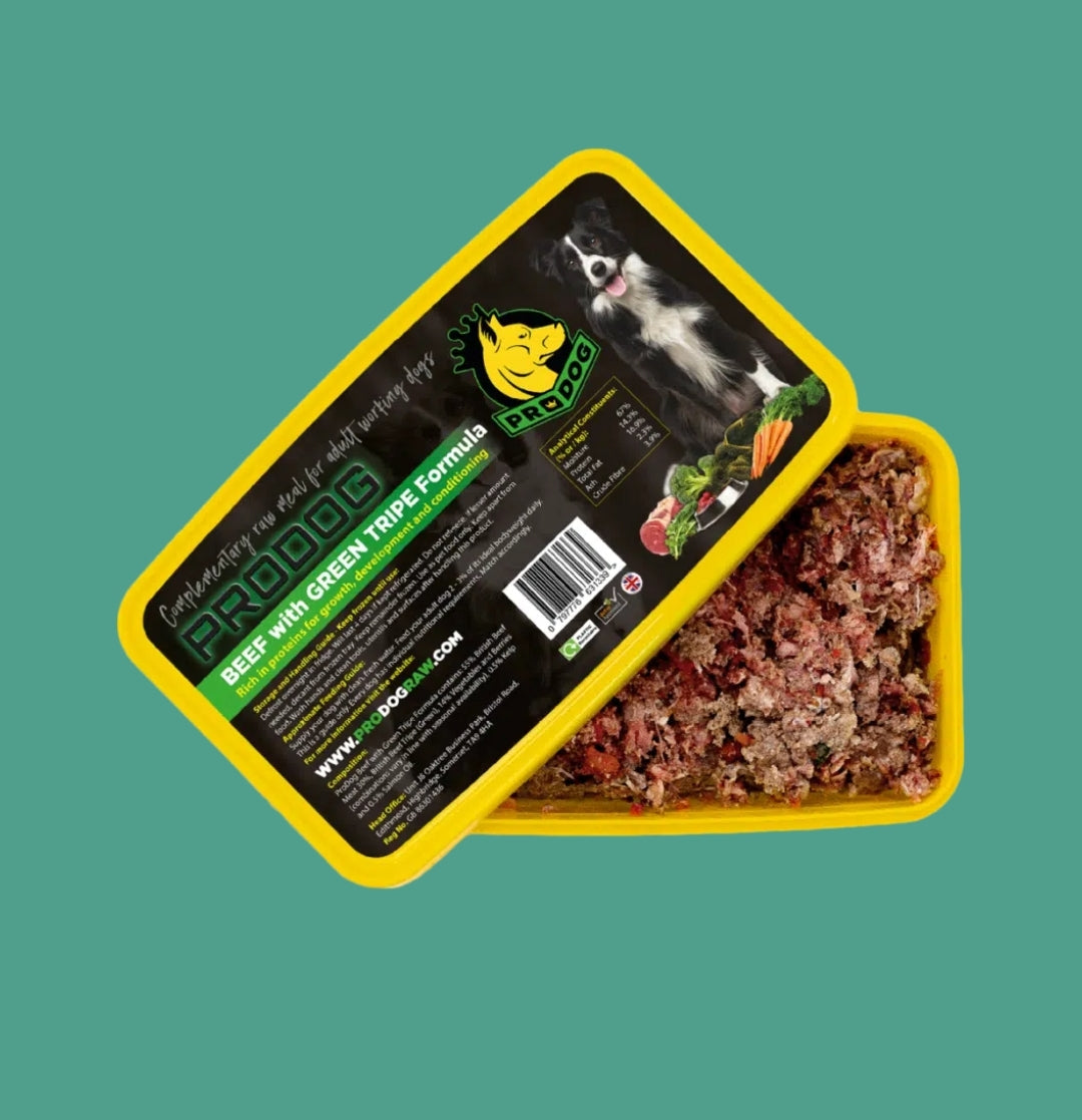 Prodog Beef & Tripe Complete Raw Dog Food Meal