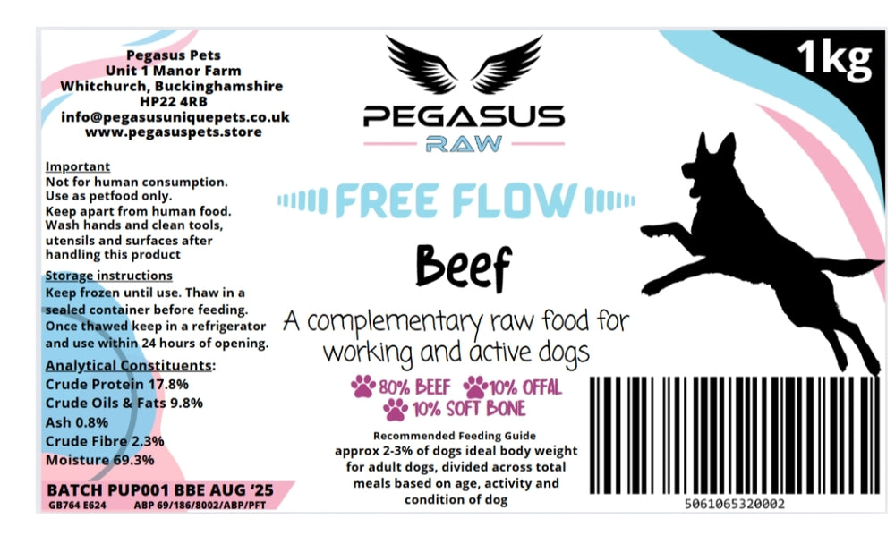 Pegasus Raw Free Flow Beef Mince 1kg