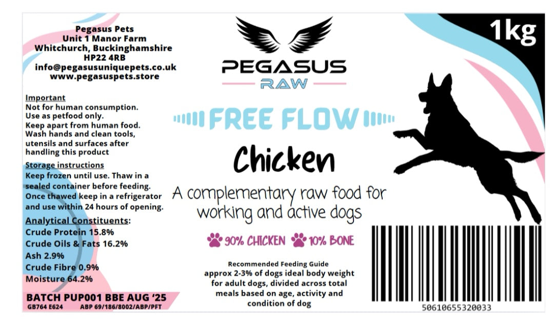 Pegasus Raw Free Flow Chicken mince 1kg