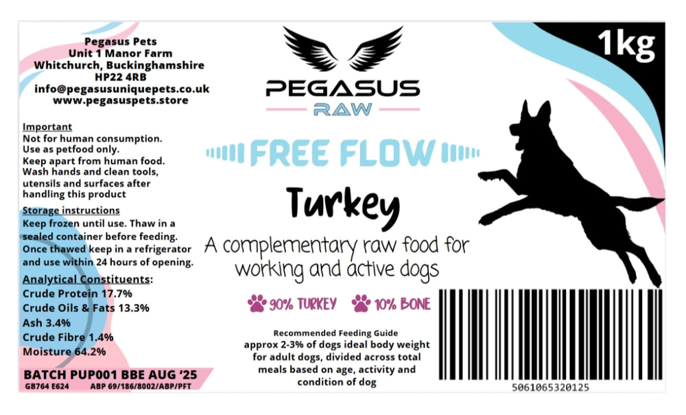 Pegasus Raw Free Flow Turkey Mince 1kg