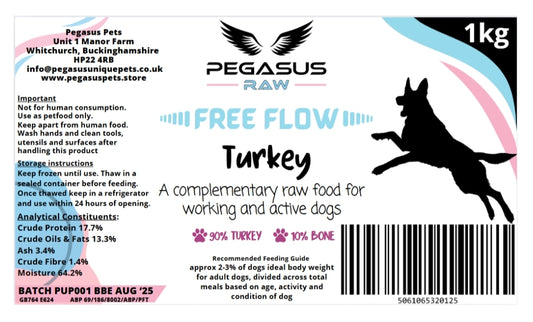 Pegasus Raw Free Flow Turkey Mince 1kg