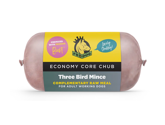 Prodog Three Bird Mince 80/10/10 Raw Dog Food Chub