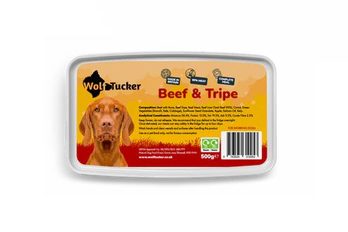 Wolf Tucker Working Dog Beef & Tripe 500g