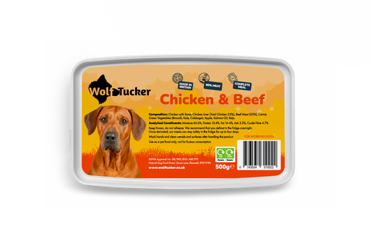 Wolf Tucker Working Dog Chicken & Beef 500g