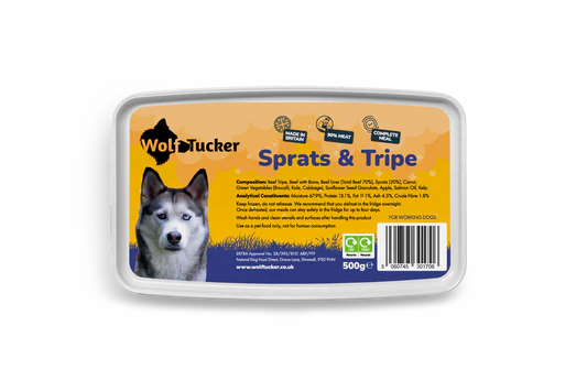 Wolf Tucker Working Dog Sprats & Tripe 500g