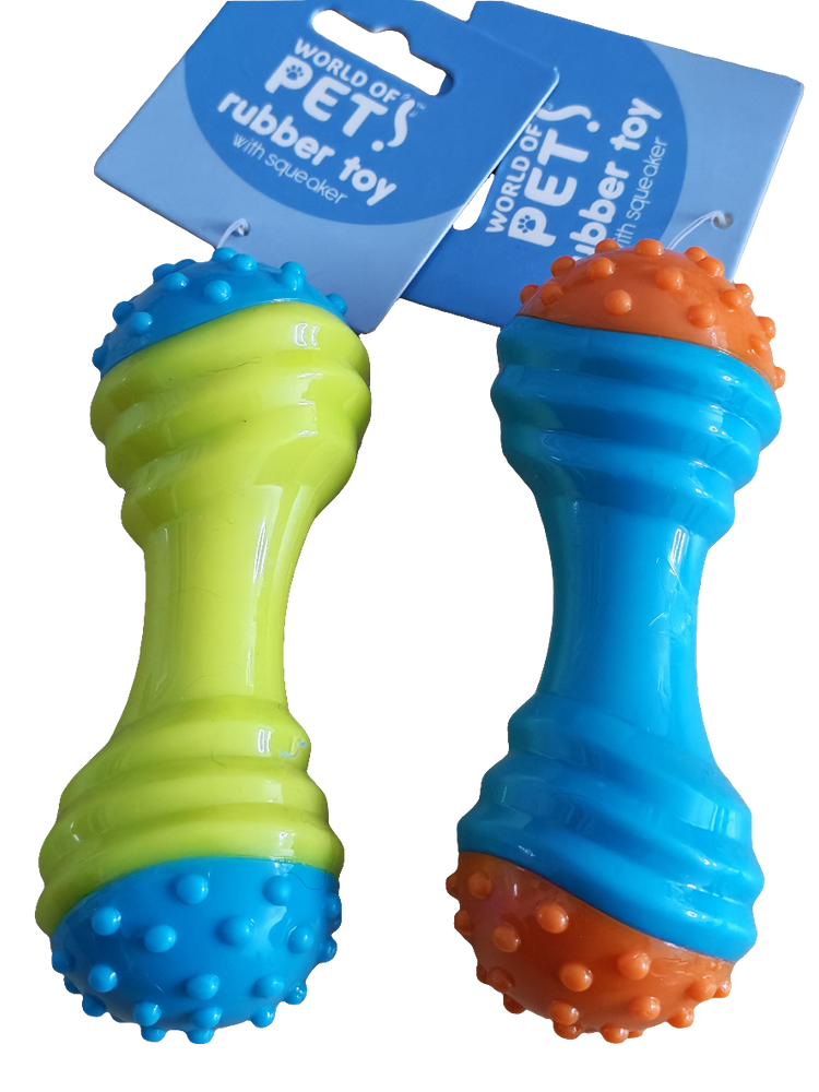 Small Dog / Puppy Dumbell Toy Assorted Single