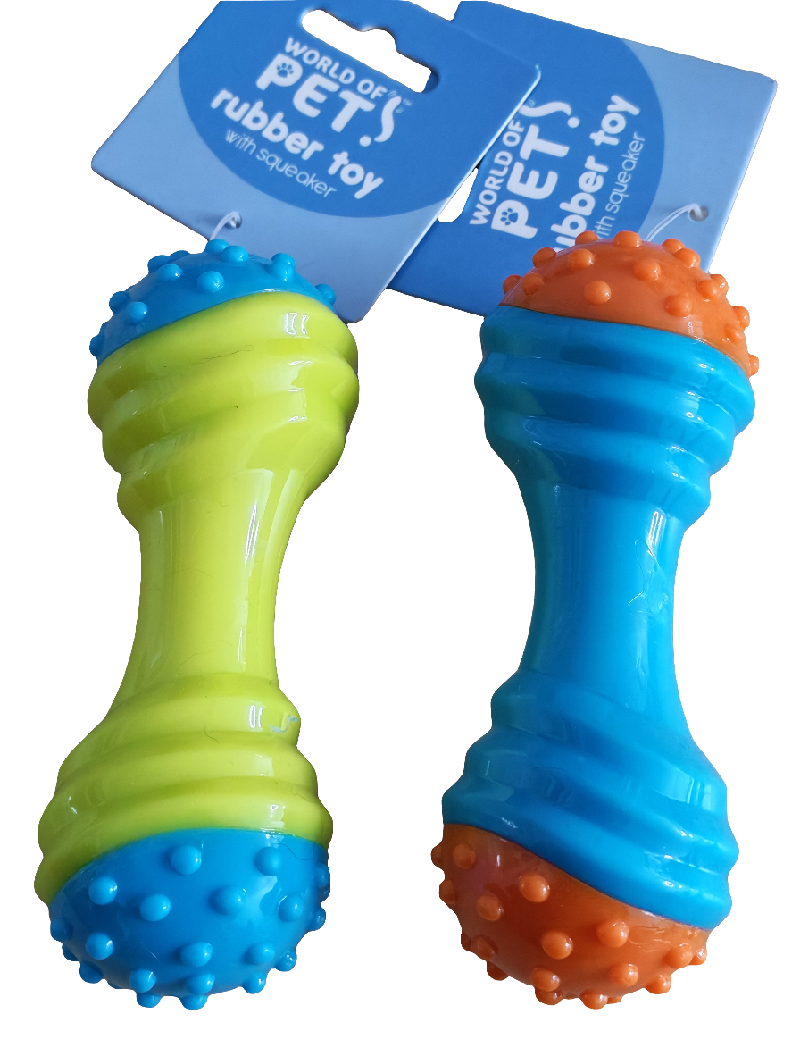 Small Dog / Puppy Dumbell Toy Assorted Single