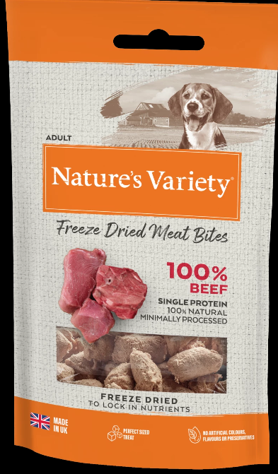 Natures Variety Freezer Dried Meat Bites Beef